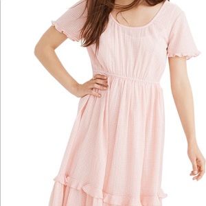 Brand new Madewell Gingham Tiered Midi dress